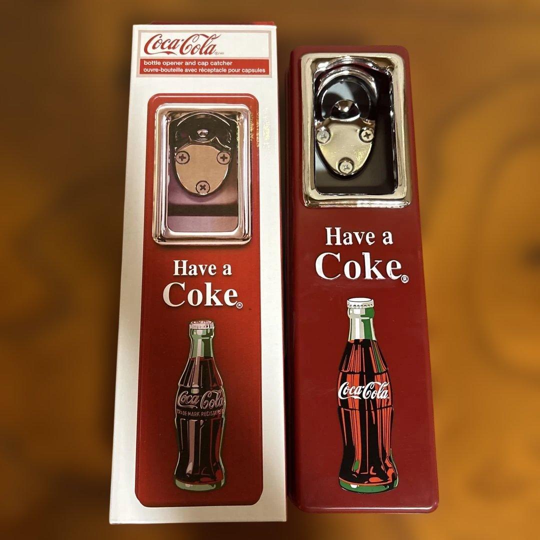 新品　コカコーラ　栓抜き　ボトルオープナー　キャップキャッチャー