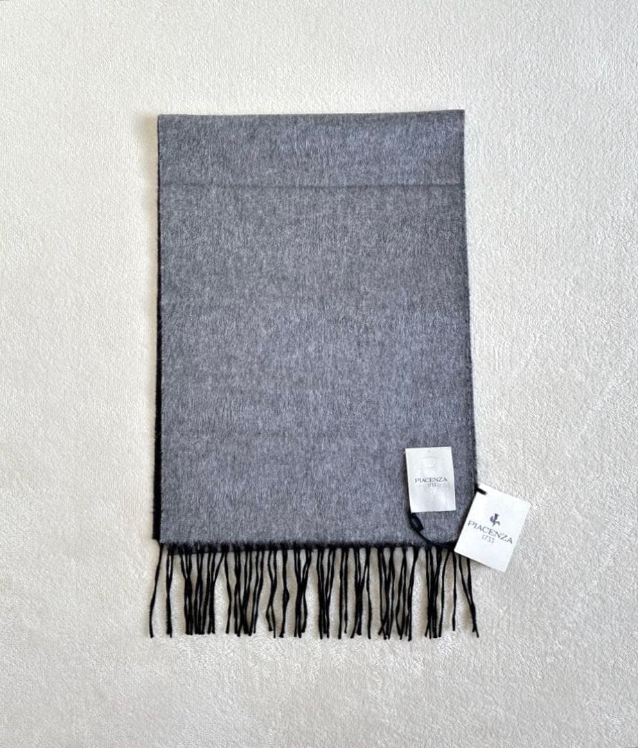PIACENZA ピアチェンツァ リバーシブルマフラー　シルク　カシミヤ