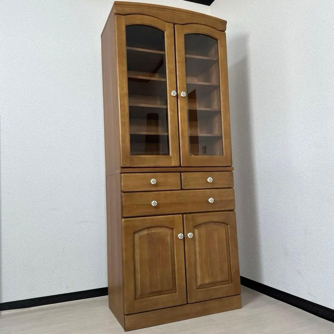 カリモク チターノ 食器棚 キッチンボード キッチン収納 瀬戸ものつまみi1※