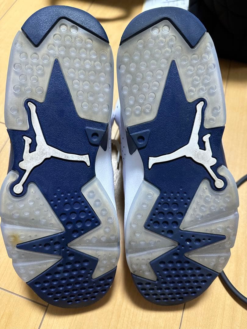 Air Jordan 6 ホワイト/ネイビー US9.5 値下げしました。