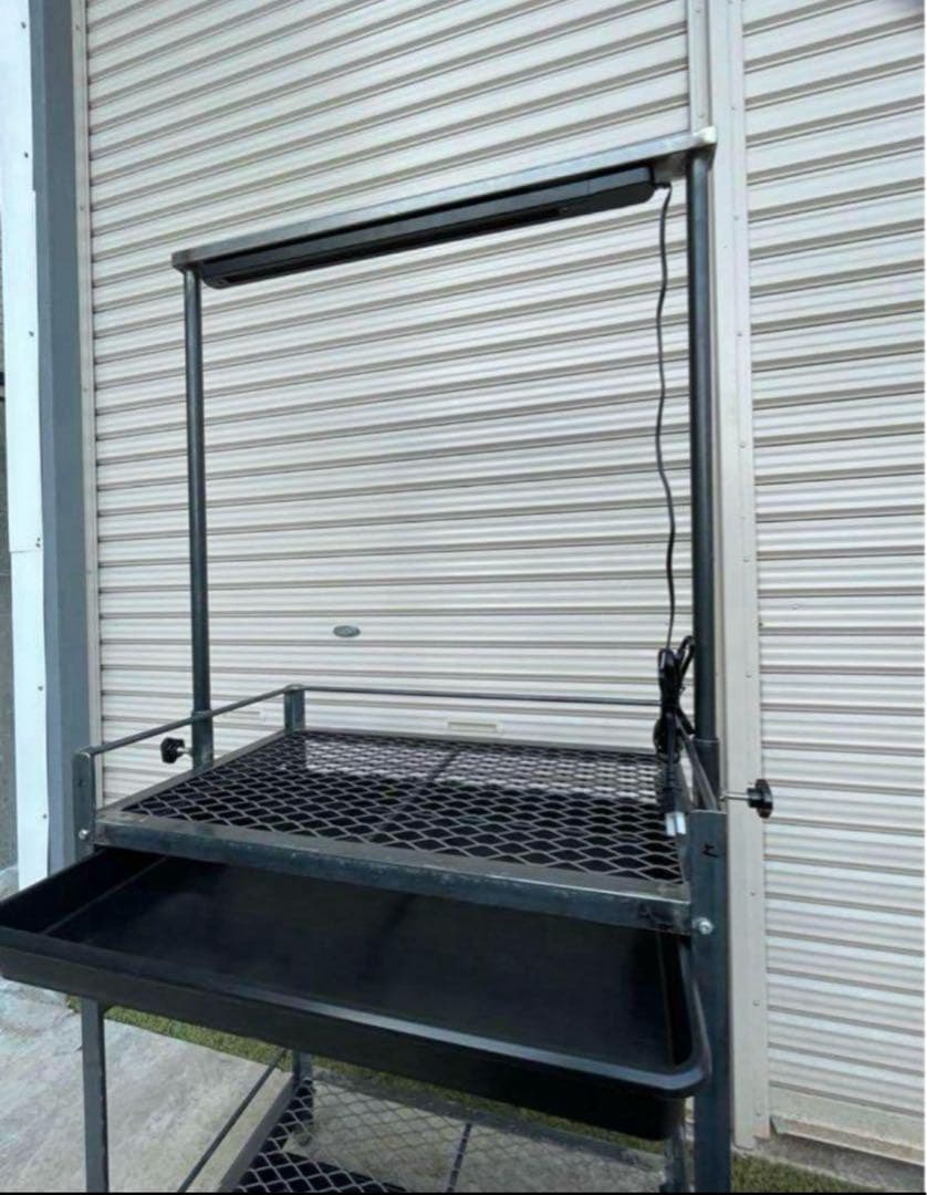 受注生産開始　オプション多数　アイアン植物棚　ダクトレール付き！　tig溶接製作