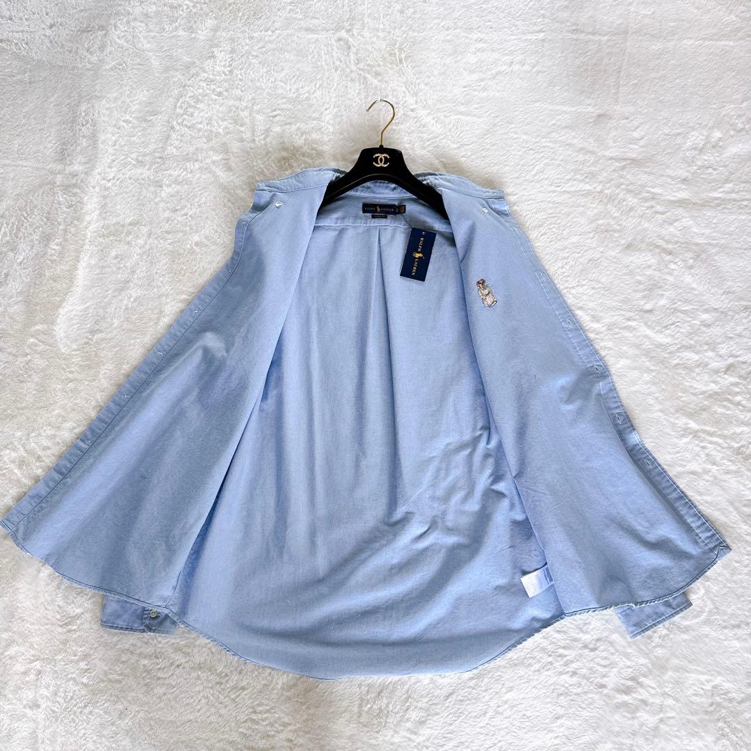 新品タグ付き✨【ラルフローレン】ポロベア オックスフォードシャツ ブルー XL