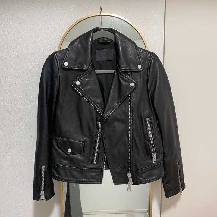 ド*ム様 【ALL SAINTS】レザー バイカー ジャケット ライダース オー