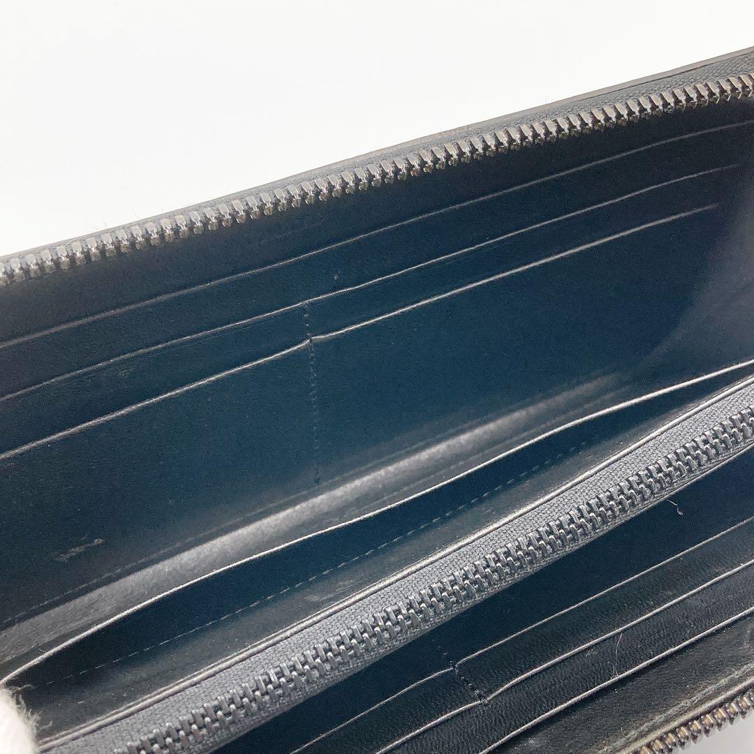 ウォームスクラフツ マニュファクチャー 長財布 コードバン ラウンドジップ BK