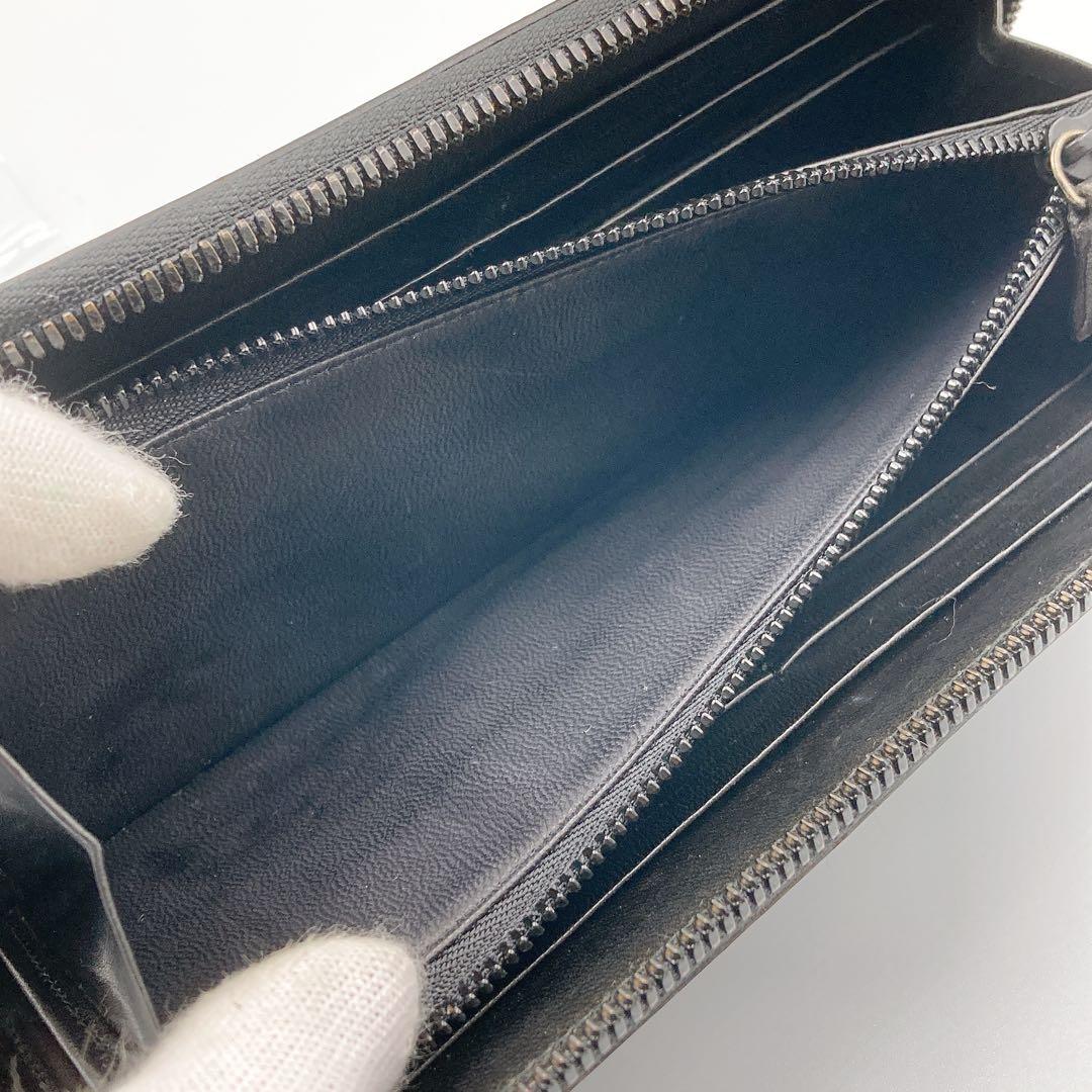 ウォームスクラフツ マニュファクチャー 長財布 コードバン ラウンドジップ BK