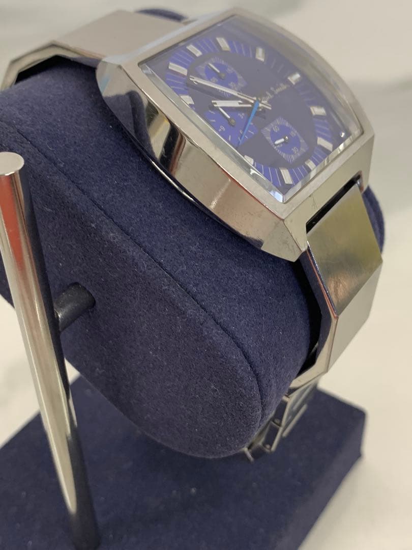 ＋【ジャンク/不動】Paul Smith ポールスミス ブルー文字盤 腕時計