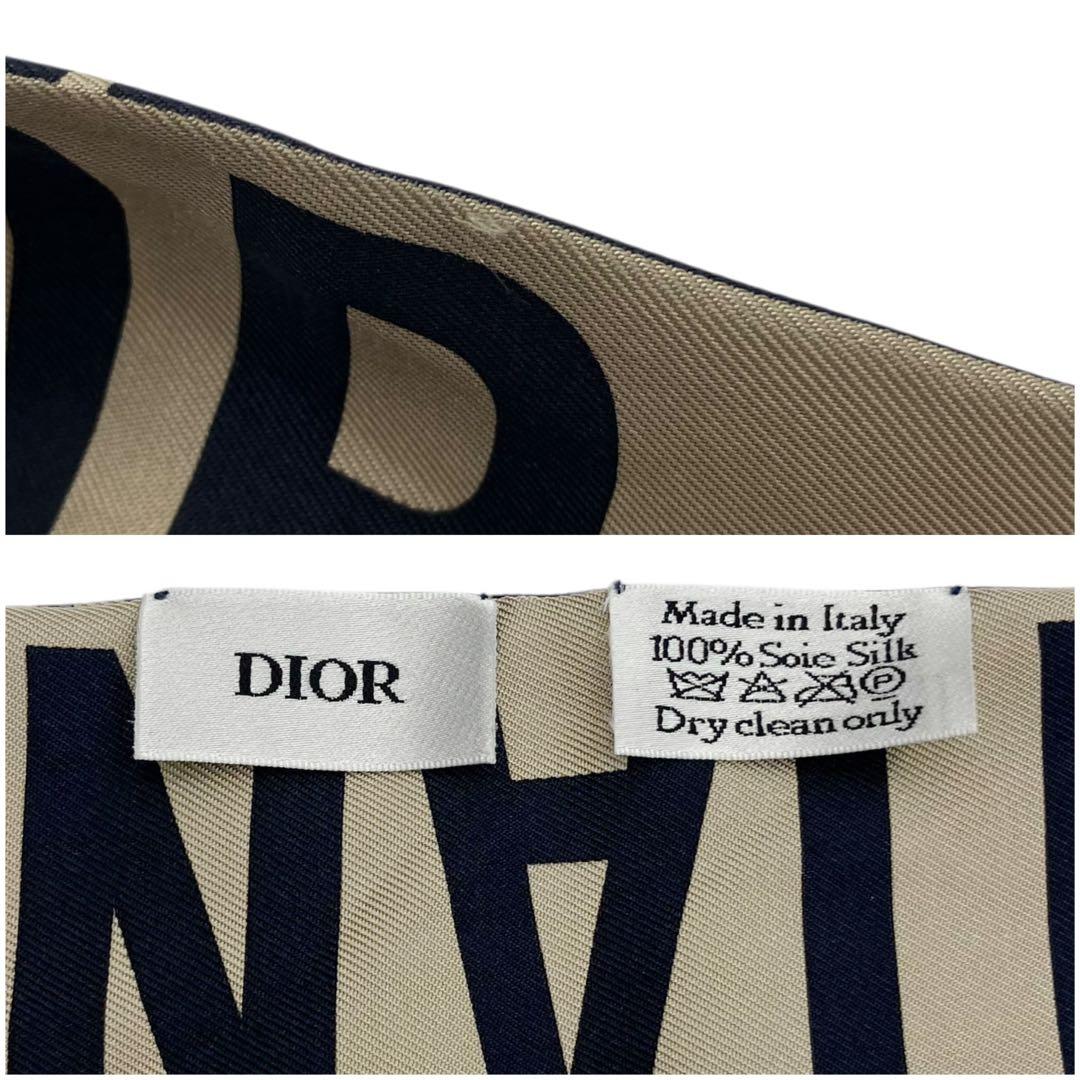 ⭐️美品⭐️ ディオール オブリーク ミッツァ スカーフ シルク ネイビー