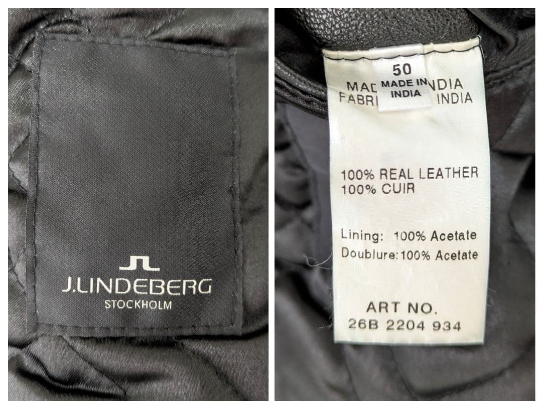 【未使用級】Jリンドバーグ J.LINDEBERG レザートレンチコート
