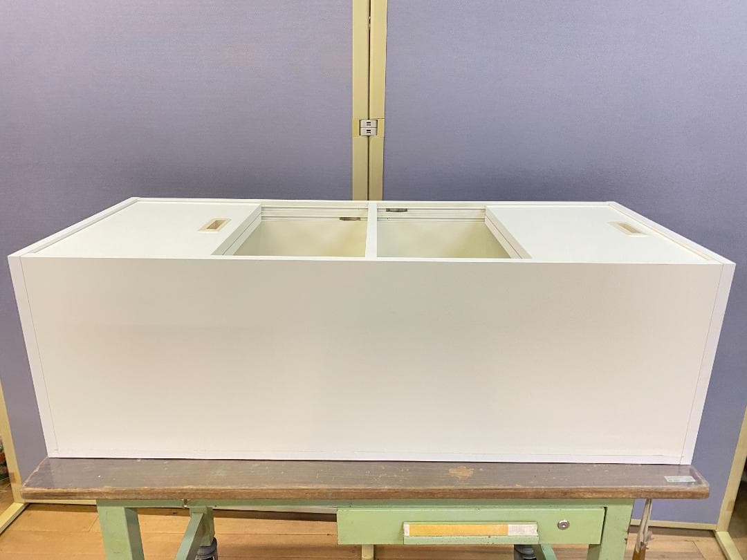 ホワイト　キャビネット　119×39×高さ50