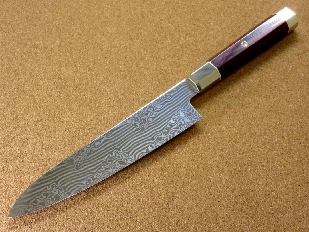 関の刃物 牛刀 180mm 三昧 荒波 コアレス鋼 野菜 肉切 両刃万能洋包丁