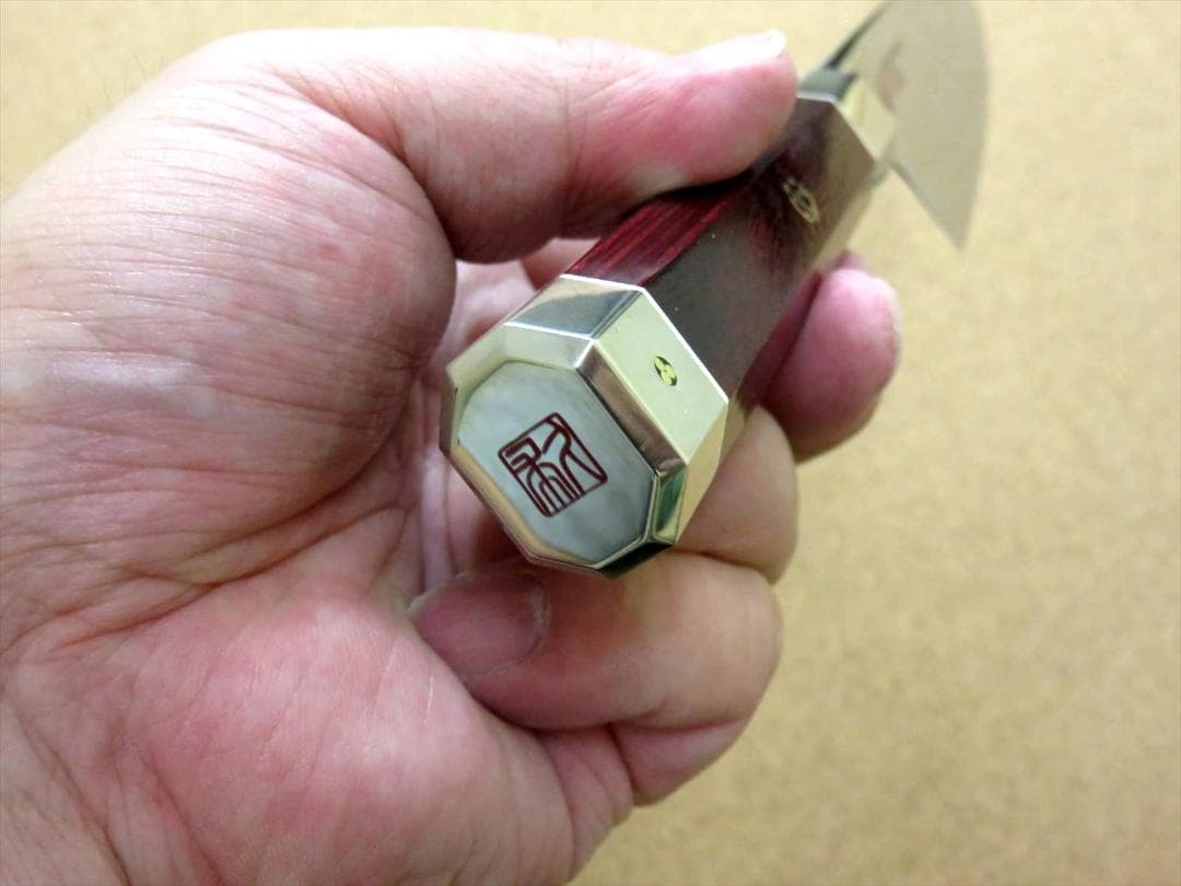 関の刃物 牛刀 180mm 三昧 荒波 コアレス鋼 野菜 肉切 両刃万能洋包丁