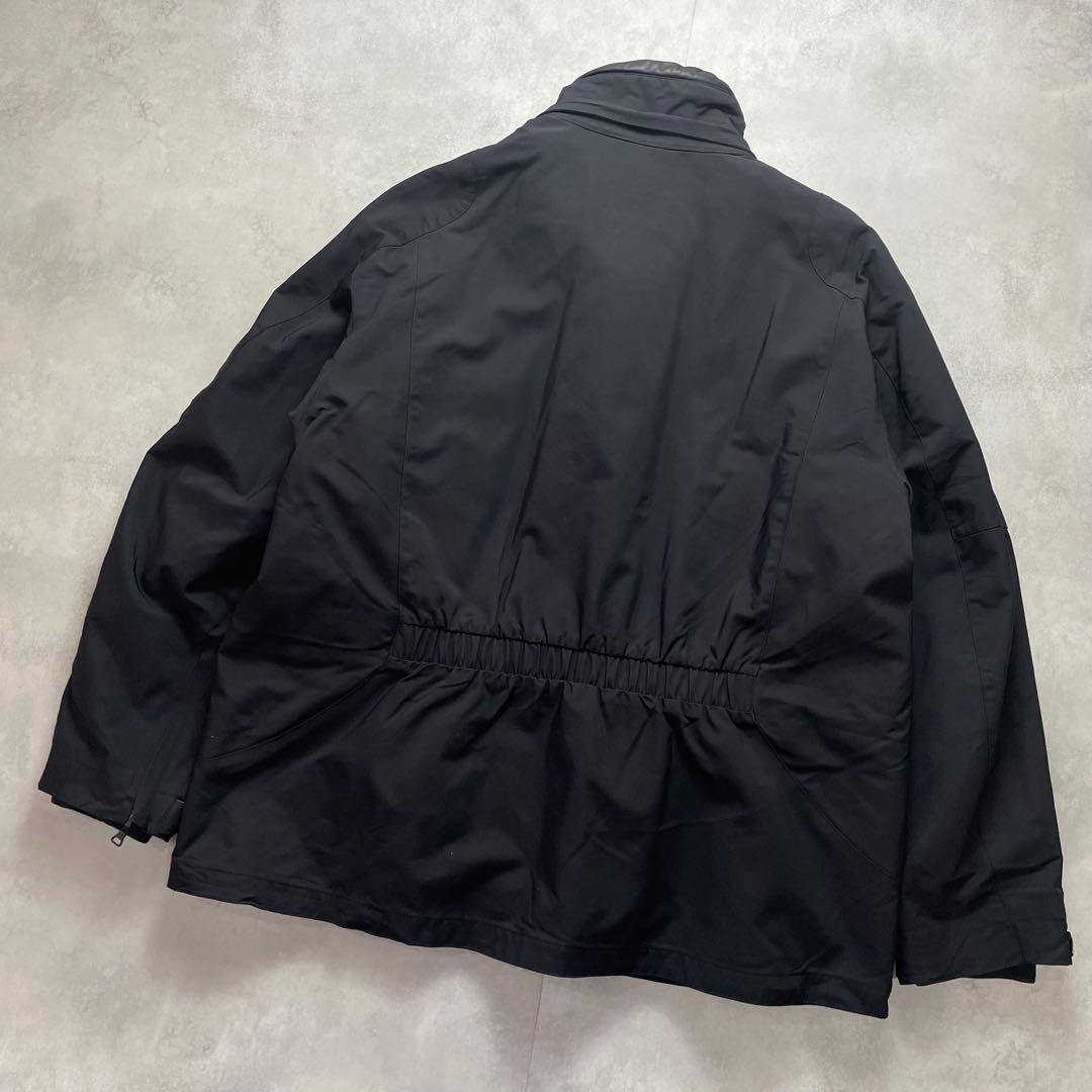 美品 ラルフローレン 中綿キルティングライナー レザーパイピング 黒 XL