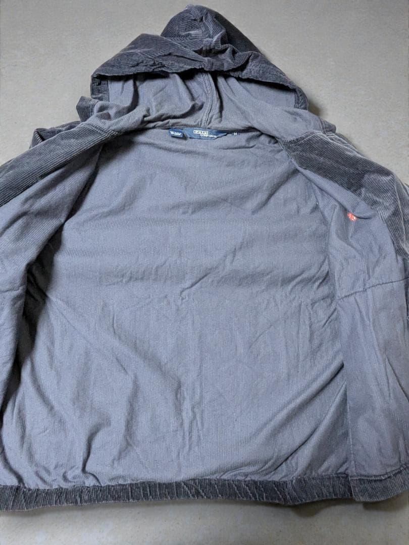 【希少】USA製 90s ラルフローレン コーデュロイパーカー 太畝 ネイビー