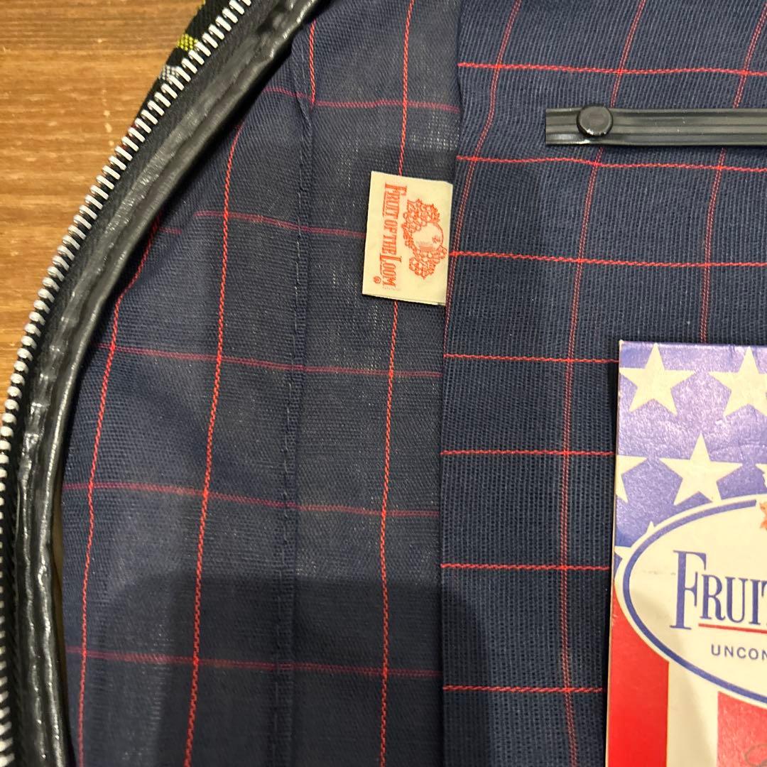 激レア　希少品　FRUIT OF THE LOOM チェック　ガーメントバッグ