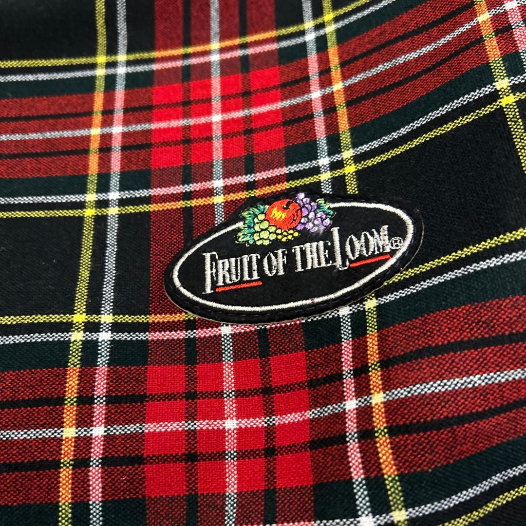 激レア　希少品　FRUIT OF THE LOOM チェック　ガーメントバッグ