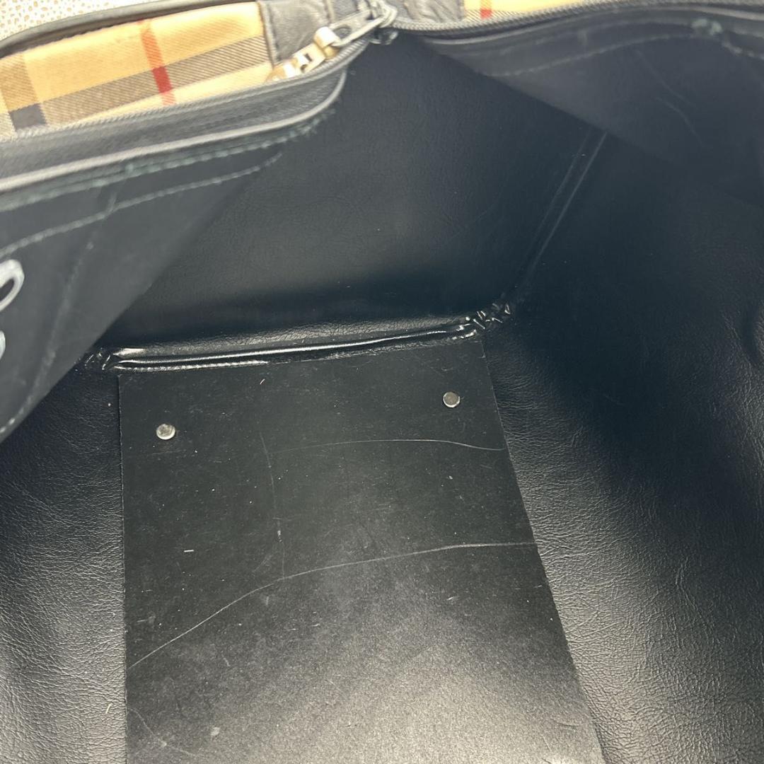 希少 バーバリー ボストンバッグ ノバチェック ホースロゴ シャドーホース
