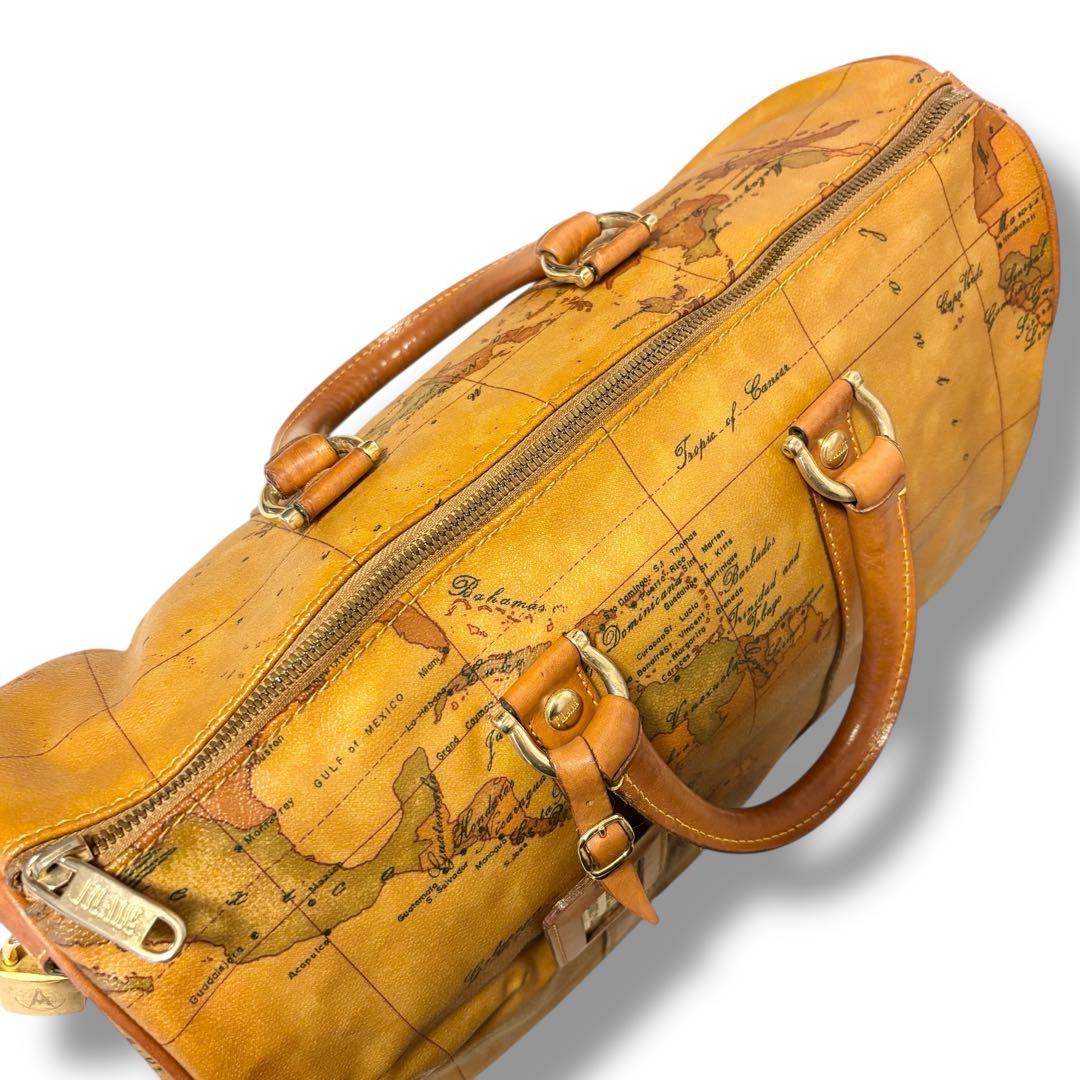 美品✨PRIMA CLASSE プリマクラッセ 地図柄 ボストンバッグ トラベル