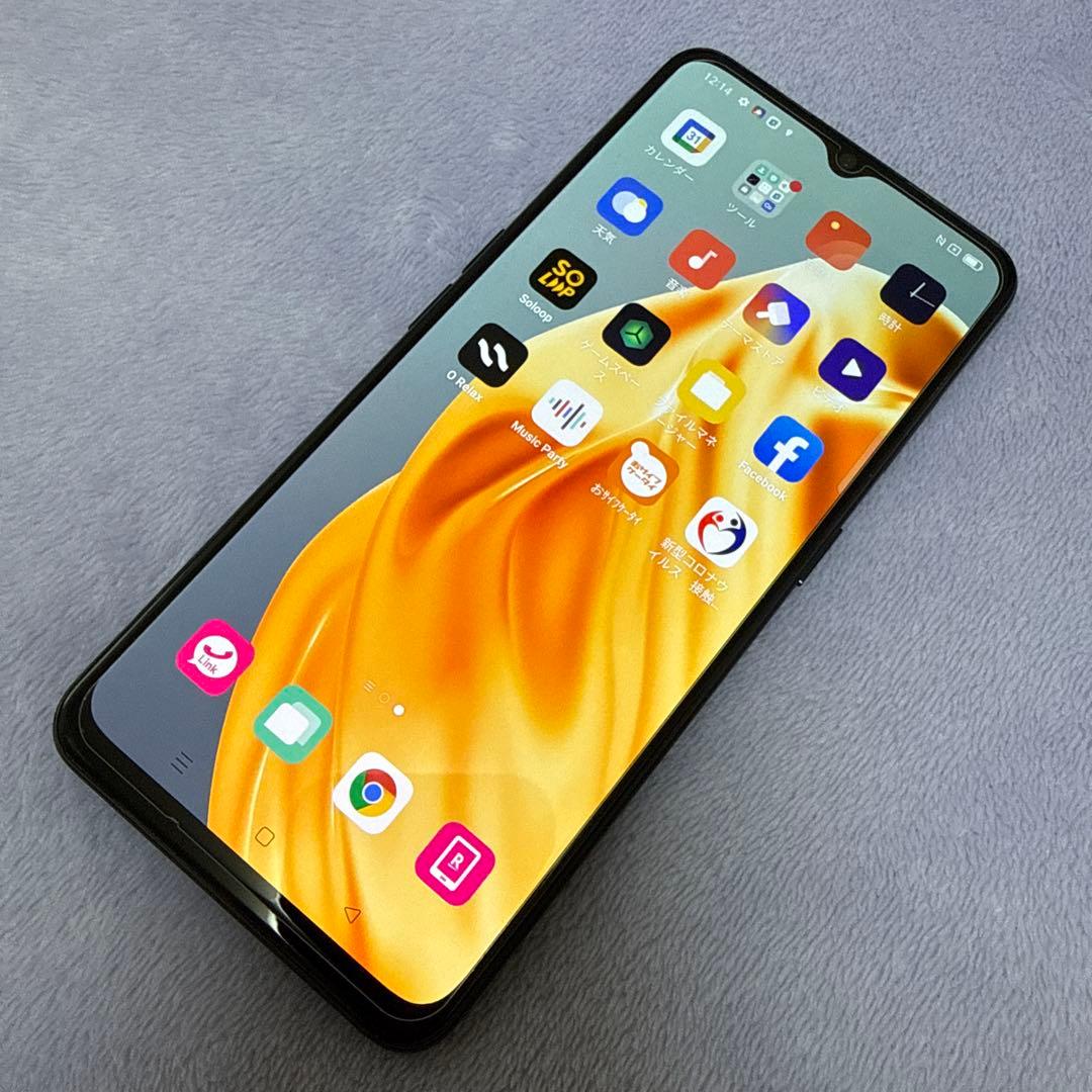 動作確認済☆OPPO Reno 3A本体 ブラック☆楽天モバイル