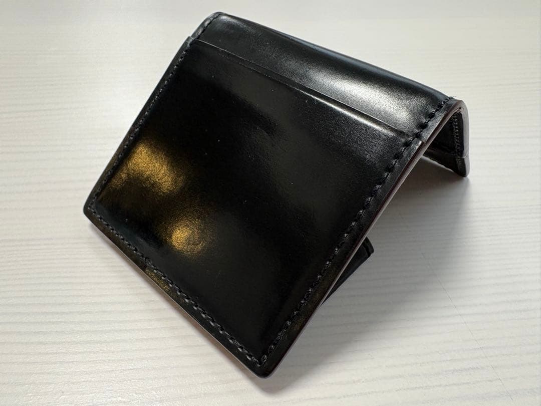 【タイムセール】GANZO シェルコードバン2 小銭入れ ブラック ホーウィン社