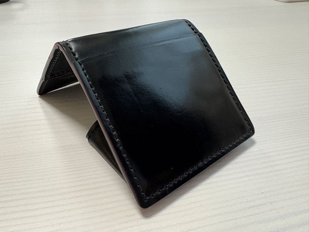 【タイムセール】GANZO シェルコードバン2 小銭入れ ブラック ホーウィン社