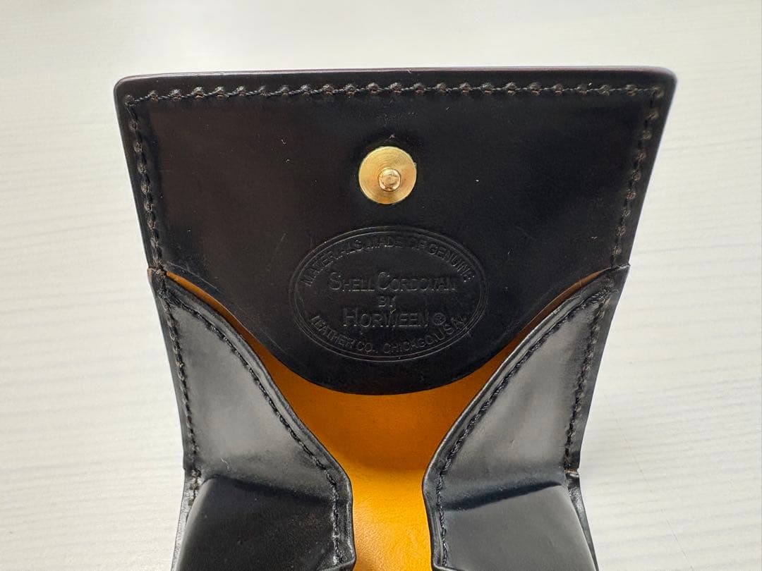 【タイムセール】GANZO シェルコードバン2 小銭入れ ブラック ホーウィン社