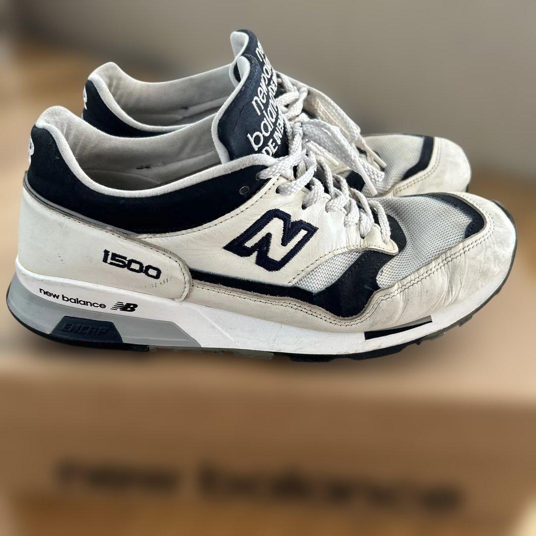 New Balance M1500WWN ホワイト/ネイビー 27.5cm