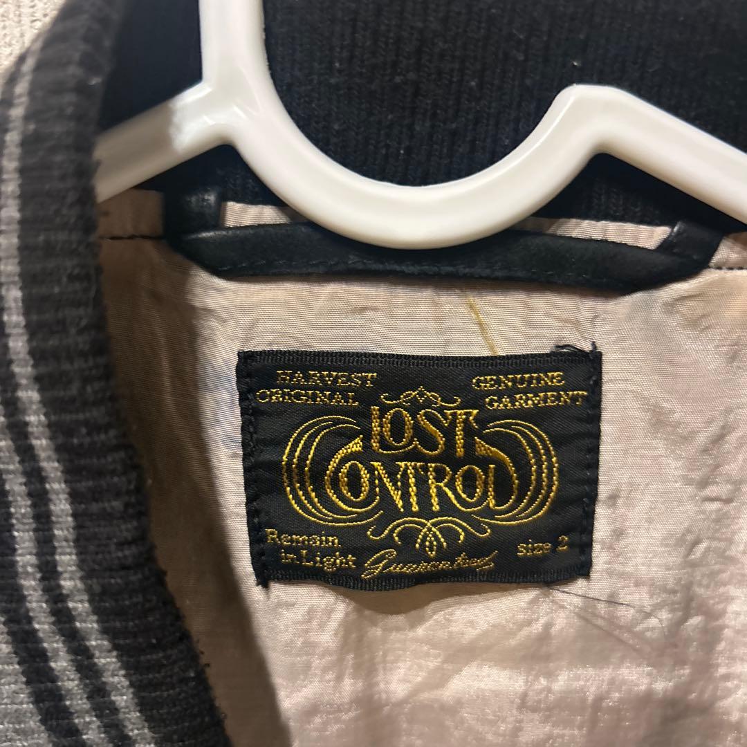 LOST CONTROL 黒 スカジャン