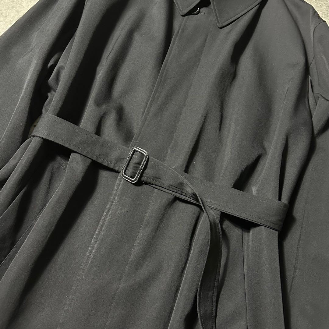 10AW 美品 Y's for men 黒 ウール ロング ステンカラー コート