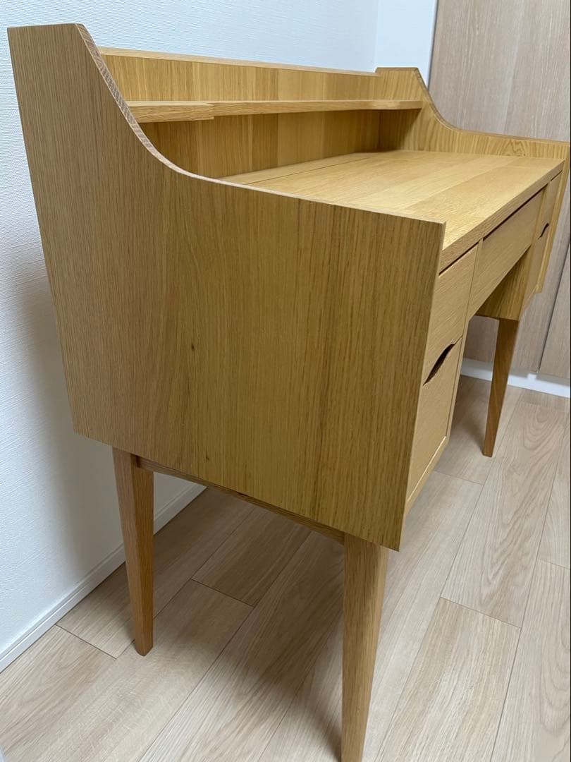 ナチュラルウッド シンプルデスク