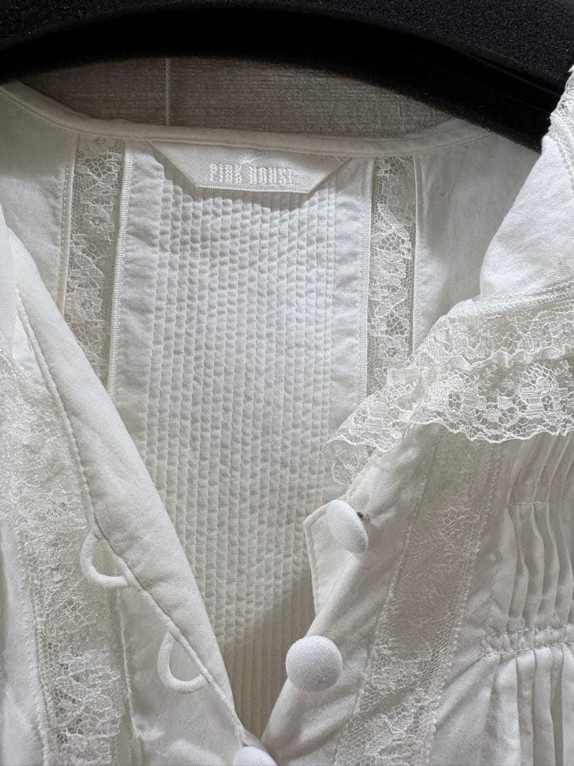 Pink House レース　シャツ　ピンクハウス　セーラー