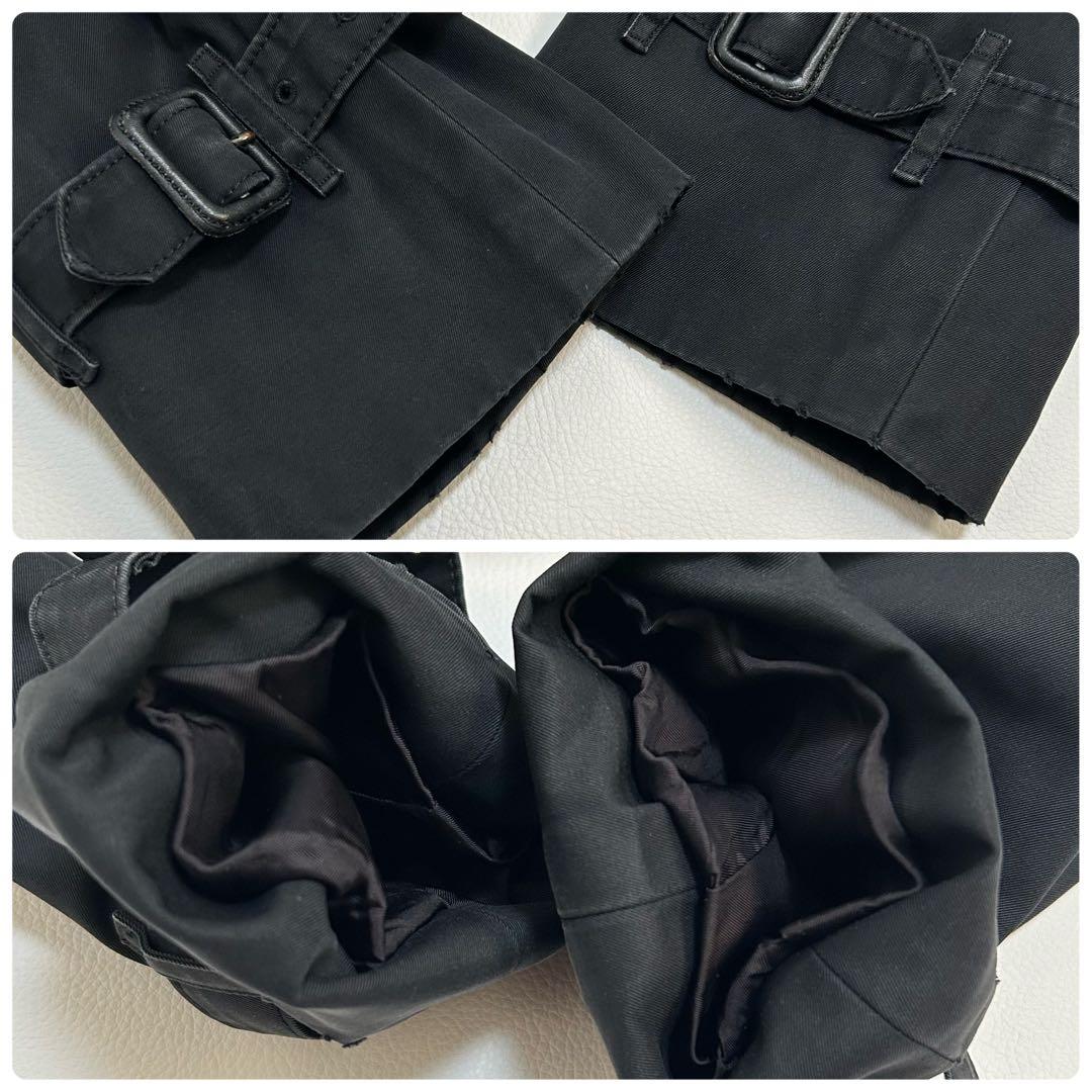 バーバリーロンドン トレンチコート ライナー付き ロング丈 ブラック 38