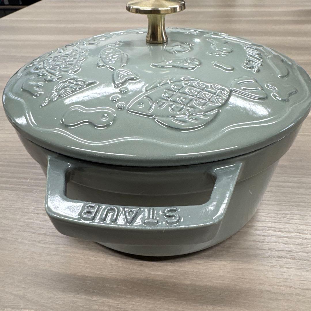 ストウブ　ココット オーシャン 20 cm,ラウンド, ユーカリ