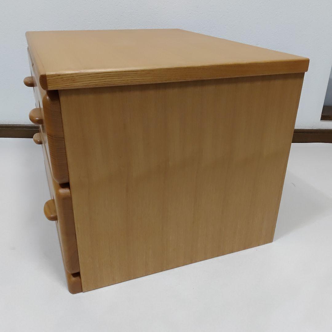 美品 起立木工 チェスト マリナシリーズ 2段3杯 タモ材 送料無料