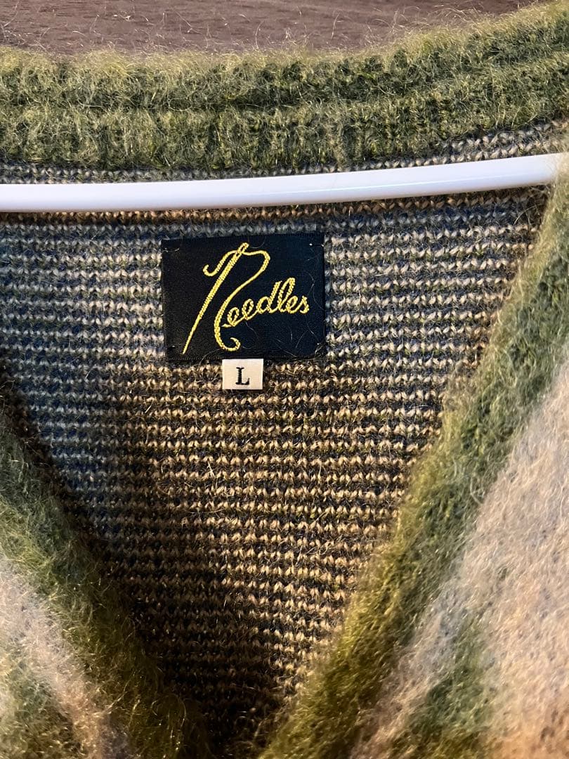 ニードルス　モヘア　カーディガン