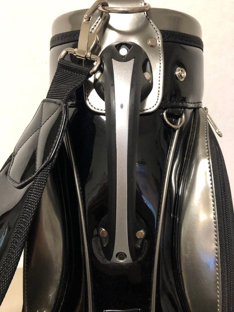 【送料込み】廃盤希少　ブリヂストン 総エナメルモデル　キャディバッグ　ブラック