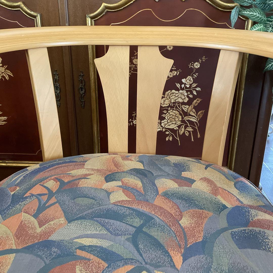 r202 Tsushima kogyo 曲げ木のワイドチェア 安心の日本製