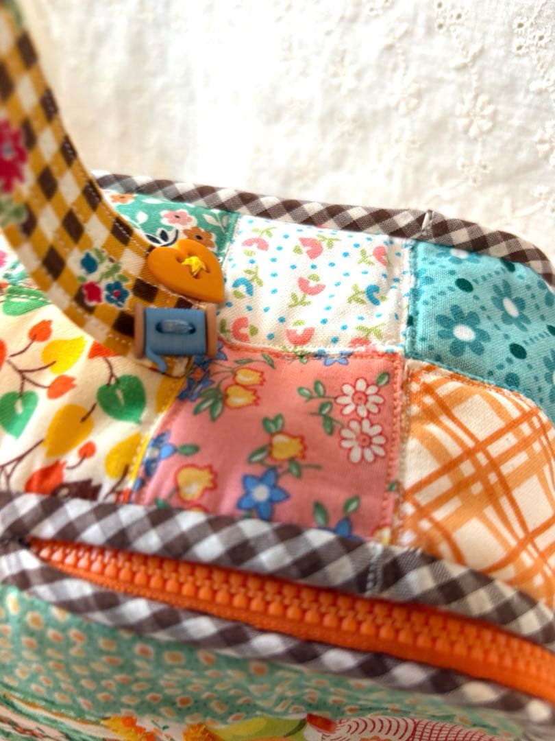 オーダー品ご確認用‼️♥︎ハンドメイド♥︎ミックルペペパッチワークBIGバニティポーチ