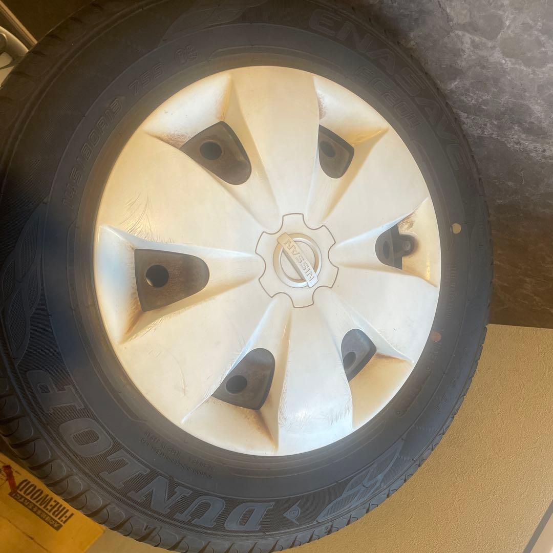 ノーマルタイヤ4本　145/80R13