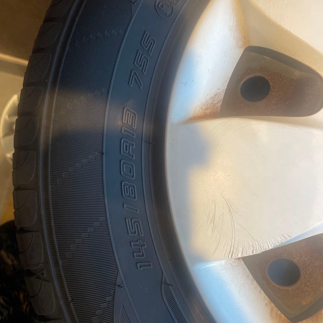 ノーマルタイヤ4本　145/80R13