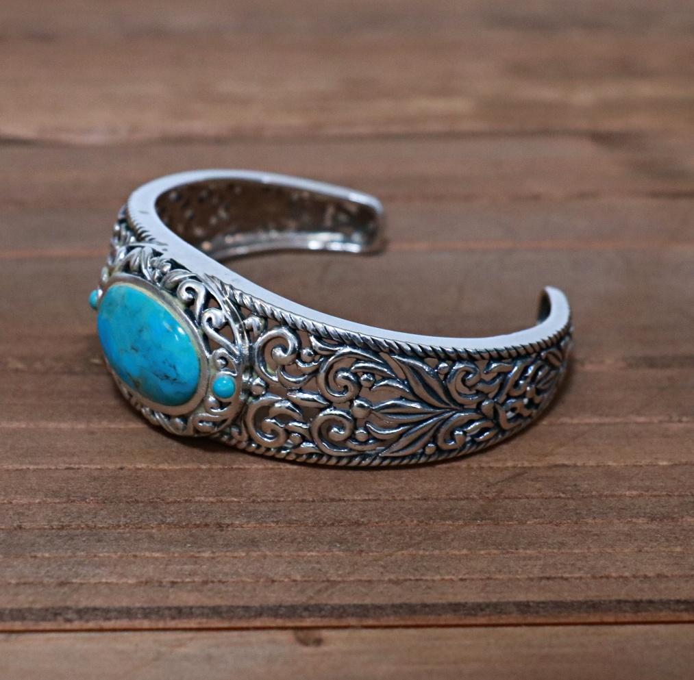 アクセサリー Vintage Navajo Turquoise Silver Bracelet
