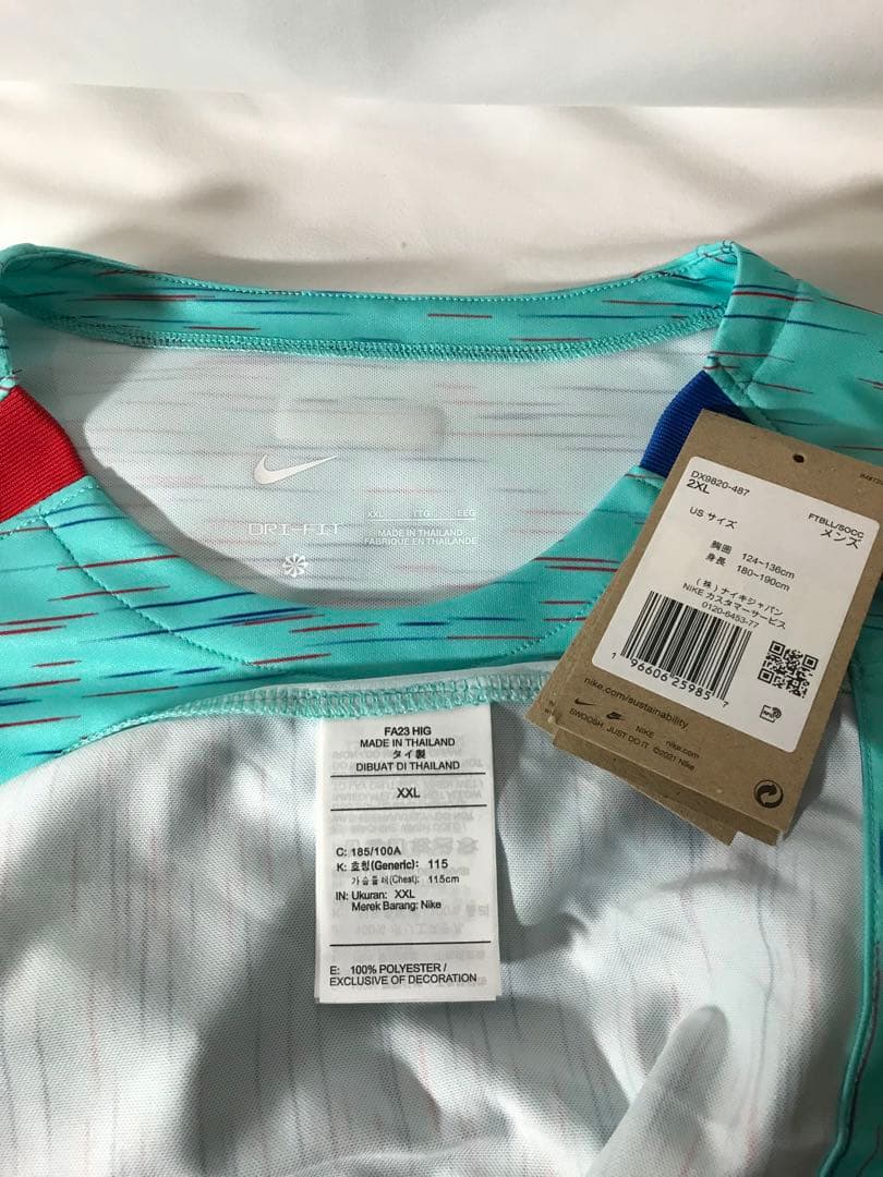 新品正規品NIKE FCバルセロナ「9」レヴァンドフスキ 半袖2XLユニフォーム