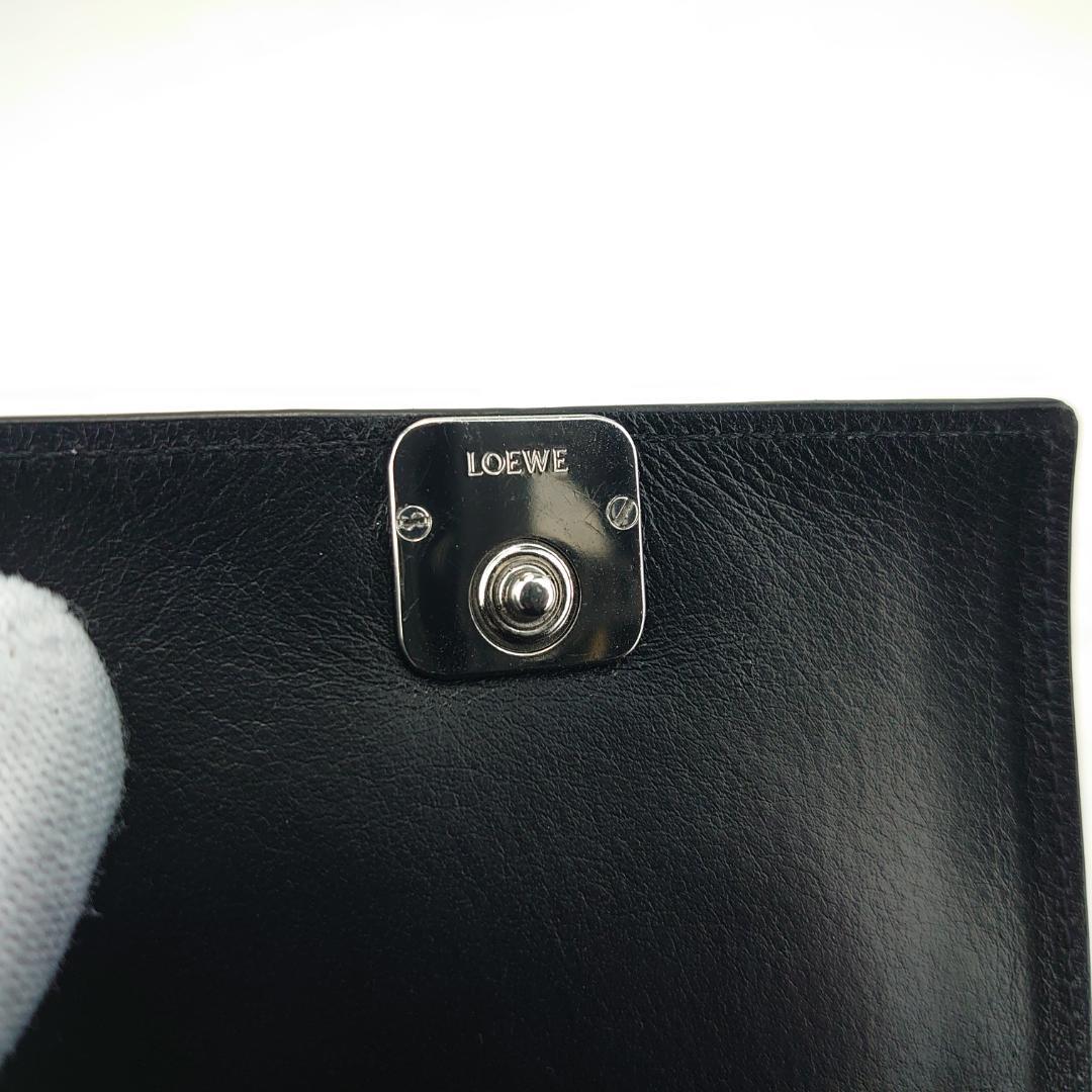 【ちょこ様用】ロエベ　Wホック　三つ折り財布（箱・内袋付き）　1202