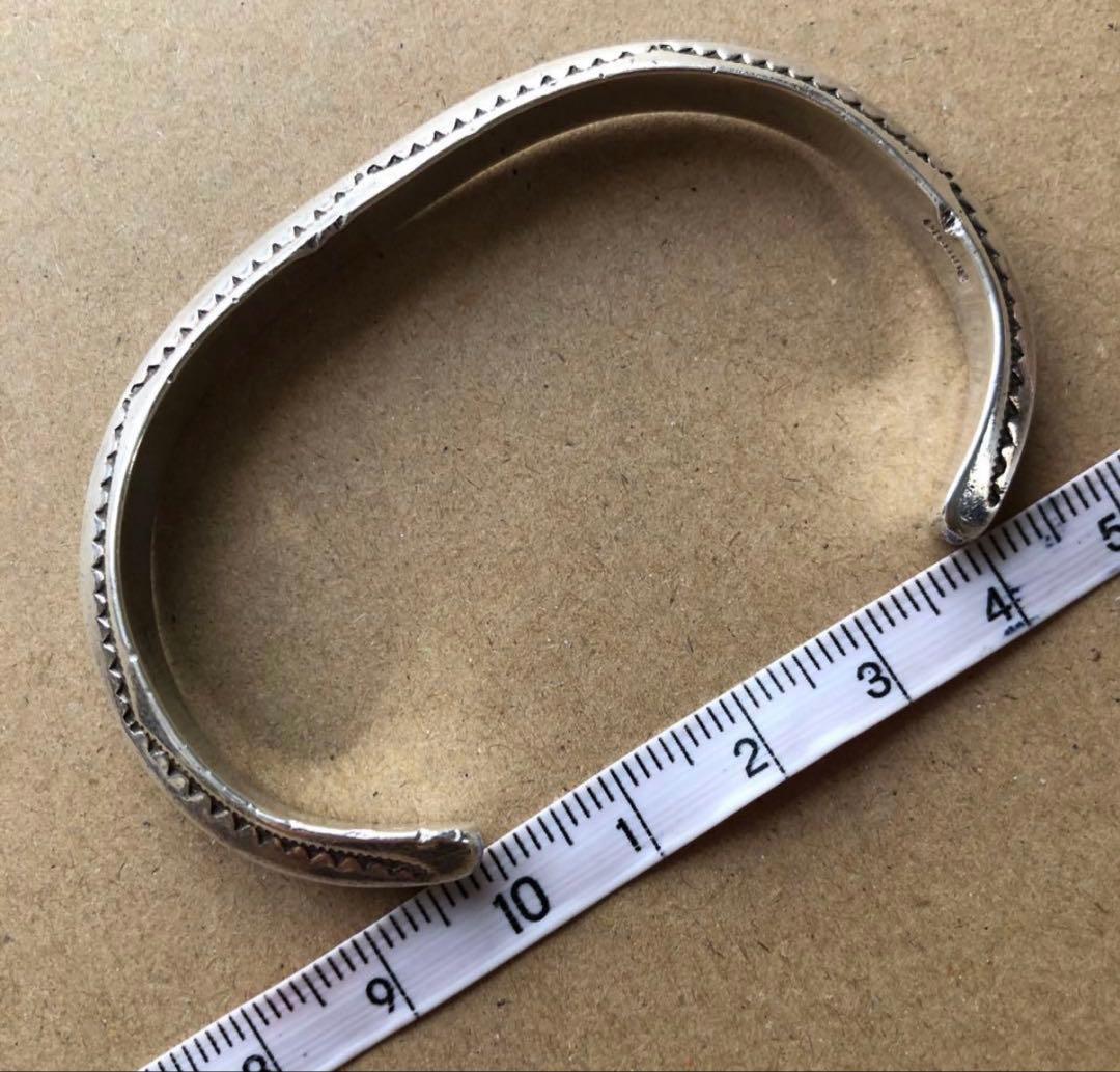 スターリング シルバー トライアングル バングル インディアン 925 純銀