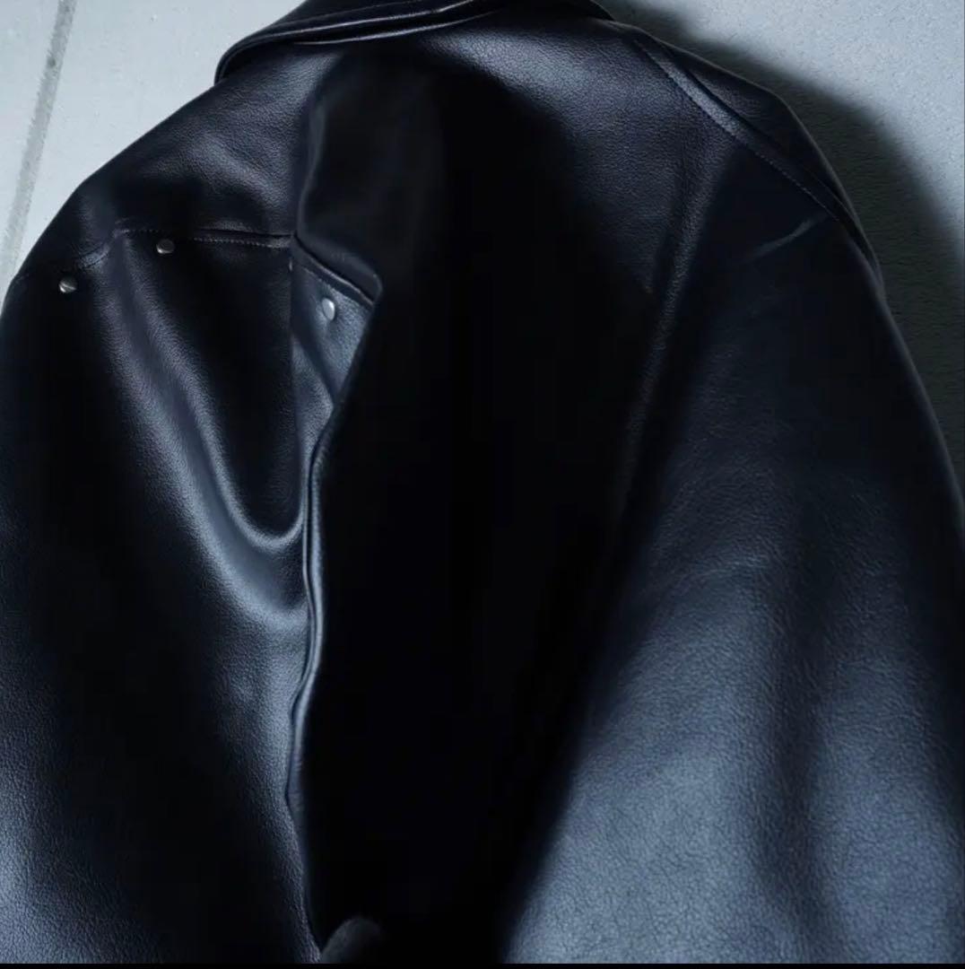 COMME des GARCONS 合皮 フェイク レザーブルゾン