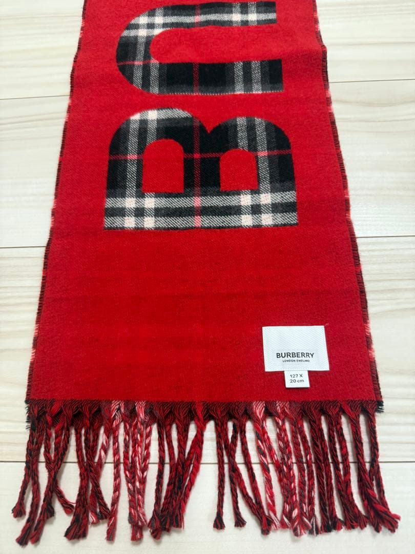 バーバリー　マフラー　 ストール　 リバーシブル　8015183