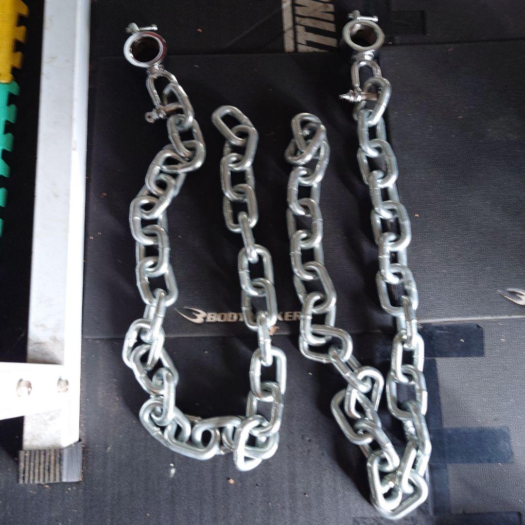 ウェイトトレーニング　50mmオリンピックシャフト用 ジムチェーン