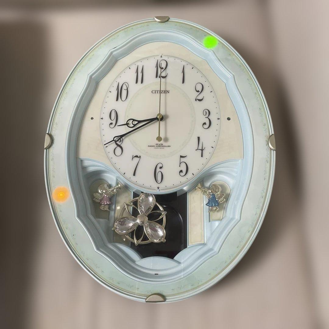 最終値下げ！からくり時計　パルミューズm479 掛け時計　電波時計　振り子　廃盤