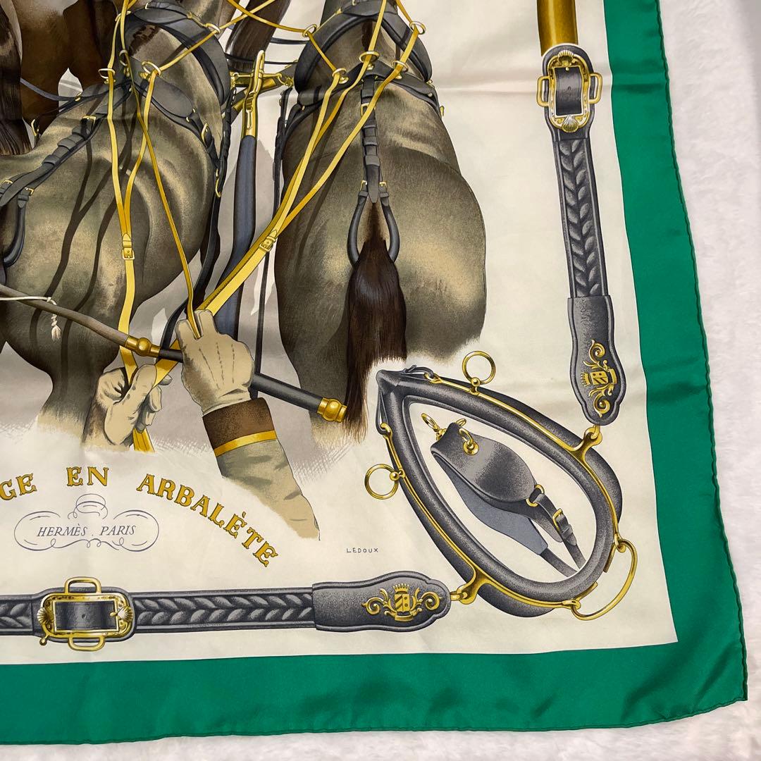エルメス　スカーフ　ヴィンテージ 馬車　シルク