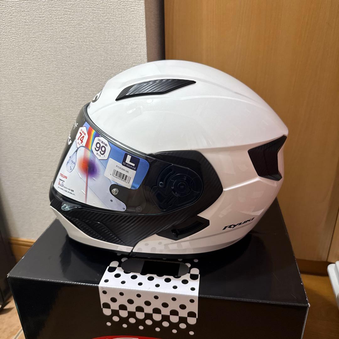 ogk ryuki Lサイズ　ほぼ未使用　ホワイト