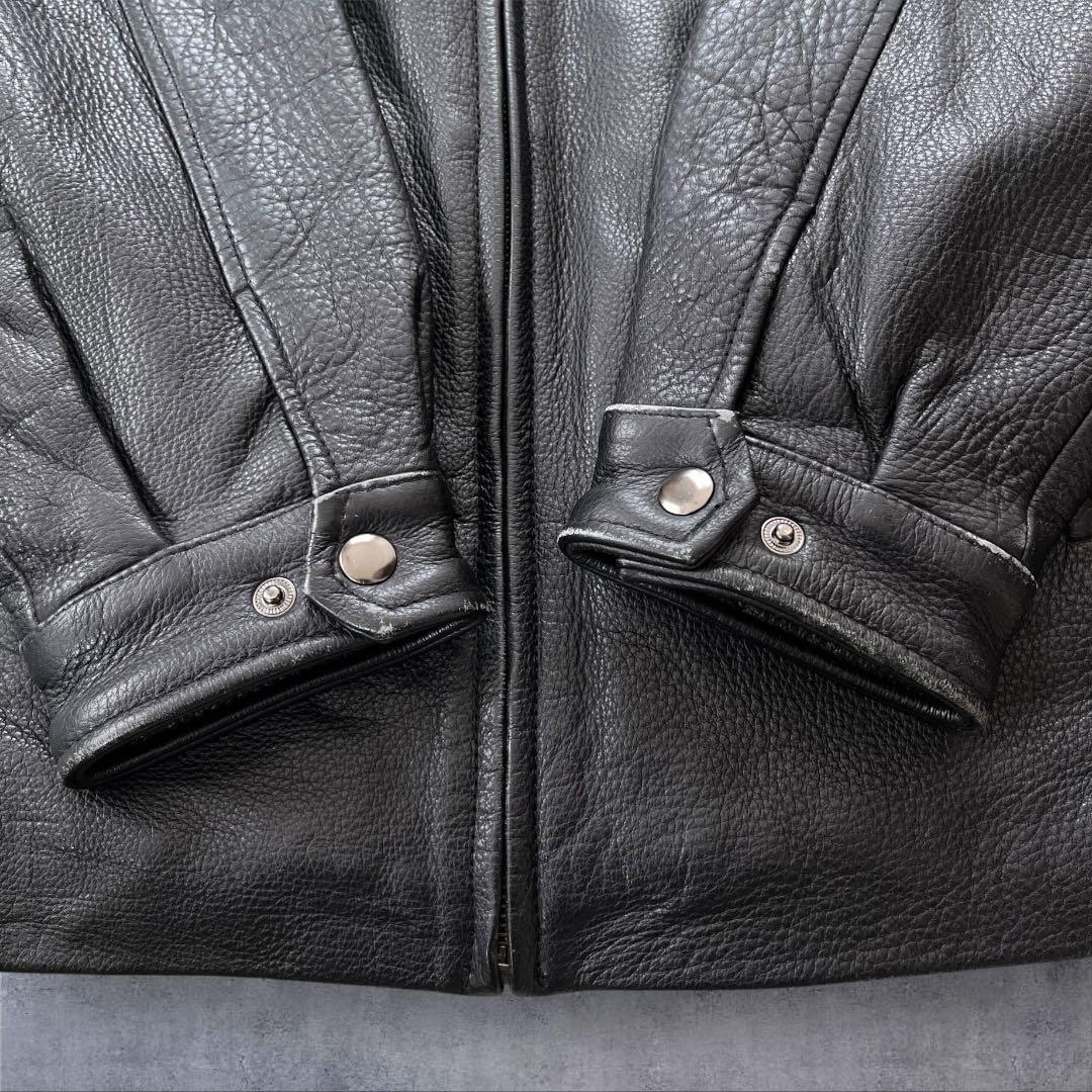 ST JOHN'S BAY LEATHER JACKET古着セントジョンズベイ